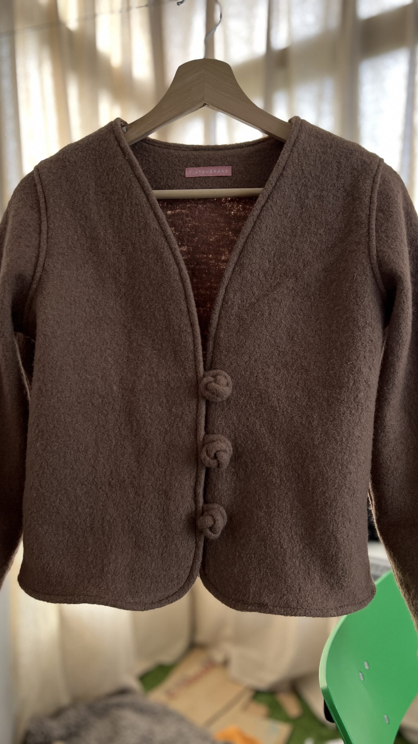 chaqueta camel virgin wool españa